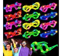 Sweetone Occhiali a LED, 12 pezzi, occhiali da sole per festivita