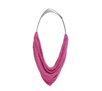 Sweetovo Pochette da sera con strass da donna, borsa a tracolla di lusso con manico in metallo per balli, matrimoni, cocktail party, Rosa, Small