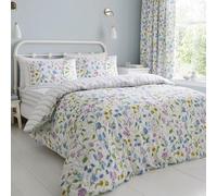 Sweetpea Floral - Set copripiumino super king size, 100% cotone