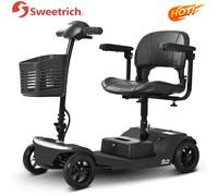 Sweetrich S2 Scooter elettrico 250W 24V 12Ah 7.5*2.0 pollici Pneumatici Mobilità E-Scooter per anziani con sedia girevole 6 km/h 15-20KM
