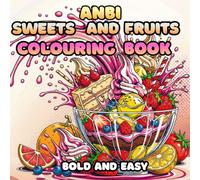 sweets and fruits colouring book
