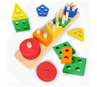 Sweety Fox - Giochi Montessori 2 anni - Giocattoli da Impilare e Ordinare