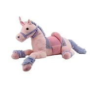 Sweety Toys Peluche 6403 Rainbow Unicorno XXL con Sella, 110 cm, Rosa-Viola