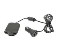 Sweex, Caricabatterie da auto 4 porte USB 9,6A con cavo da 1,8 m, Nero