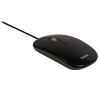 Sweex - Mouse ottico ultra sottile USB 1000 dpi, colore: Nero