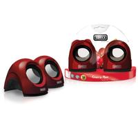Sweex Set di altoparlanti USB per notebook, rosso ciliegia