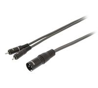 Sweex SWOP15200E50 cavo audio 5 m XLR (3-pin) 2 x RCA Nero