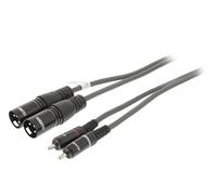 Sweex SWOP15210E30 cavo audio 3 m 2 x XLR (3-pin) 2 x RCA Nero