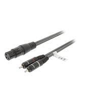 Sweex SWOP15220E15 cavo audio 1,5 m XLR (3-pin) 2 x RCA Nero