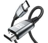 sweguard Cavo USB C a HDMI 0.5M (4K@60Hz),Cavo USB Tipo C a HDMI 4K UHD Thunderbolt 3/4 compatibile con i Phone 16 15 Pro Max, MacBookPro/Air, iMac, iPad, Galaxy S24 S23 a S8, Surface, Dell, HP