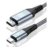 sweguard Cavo USB C HDMI 4K 3M, UHD Adattatore Tipo C per Thunderbolt 4 3 Compatible con iPhone16 15 Plus Pro Max,MacBook Pro/Air,iMac,iPad Pro,Samsung S25 S24 a s8,Surface,Dell