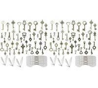 Sweieoni 40 Pezzi Chiavi Vintage fai da te Chiave Vintage Ciondoli Bronzo Antico Clés Volantes Clés Vintage con Ali di Libellula per Bricolage Decorazione (Confezione da 2)