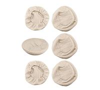 Sweieoni Rotondo Inserto In Lino 6 Pezzi Confezioni Di Fodera Per Cestino Fodera Cestino Pane Lievitazione Tondo Pane Cestello Fodera In Stoffa, Per Cestino Di Fermentazione (25 cm)