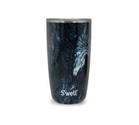 S'well Bicchiere Coperchio, 530 Ml, Marmo Azurite, Tazza da Viaggio Isolata Sottovuoto con Coperchio a Scorrimento, per Bevande Calde e Fredde
