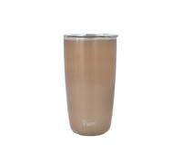 S'well Bicchiere Coperchio, 530 Ml, Pirite, Bicchiere da Viaggio a Triplo Isolamento Sottovuoto Senza Bpa/Bps con Coperchio Apribile, per Bevande Calde e Fredde