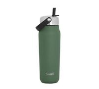 S'well Explorer Contenitore Jasper acciaio inossidabile riciclato con coperchio con cannuccia a scatto, 700ml, a triplo strato isolato sottovuoto, mantiene le bevande fredde per 36 ore e calde per 8