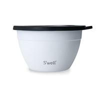 S'well Salad Bowl Kit, Moonstone, 1.9L - Salad Lunch Box with Condiment Container and Removable Tray - Leak-Proof and Dishwasher Safe