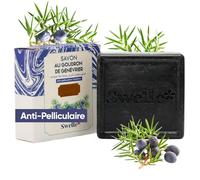 SWELLE Sapone per catrame di ginepro, 100 g, sapone solido, antiforfora, sapone biologico per la perdita dei capelli, esfoliante, acne, eczema, da usare con massaggiatore scalp, sapone da doccia da