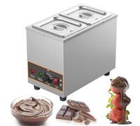 SWENEEN Macchina per temperare il cioccolato, pentola di fusione del cioccolato con controllo della temperatura 30-85 °C, forno professionale per alimenti da 800 W, 2,5 x 2 l