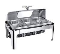 SWENEEN Scaldavivande Elettrico per Buffet, Scaldavivande Elettrici per Feste E Buffet, Scaldavivande E Contenitori per Buffet in Acciaio Inossidabile, Ideali per Buffet di Matri,