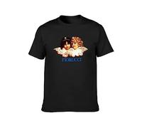 SwePerfQ Fiorucci Angels Mens T-Shirt Black Unisex Mens Tees L