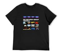 SwePerfQ Pat Metheny Group Travels Owl Mens T-Shirt Black Unisex Mens Tees M