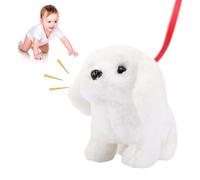 swertoy - Giocattolo elettronico interattivo per cuccioli, giocattolo elettronico interattivo per animali domestici, giocattolo elettronico in peluche per cuccioli, per camminare, abbaiare, muovere la