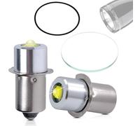 Swess Kit di conversione a LED per lampadine Maglite 3-16 celle C/D MagLite, 3 W DC 4-24 V, lampadine LED per lampadine di conversione Maglite, 2 pezzi