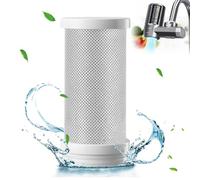 Swetfela Filtro acqua al carbone attivo,Filtro cucina rubinetto,Filtro acqua potabile Riduce piombo/cloro,Rubinetto a carbone attivo Filtra circa 70 tessuti Accessori per la cucina (cartuccia)
