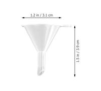 SWETRACE 100 Pezzi Mini Imbuti Trasparenti in Plastica Leggeri per Erogazione Liquidi Cosmetici, Oli Essenziali e Profumi, Strumenti Multifunzione per Uso Quotidiano in Casa e Viaggi