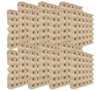 SWETRACE 15 Pezzi Vassoio Organizer Beige da Polpa per e Biodegradabile Uova di 30 Resistente Riutilizzabile per Uova di Gallina, per Casa e Frigorifero