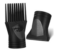SWETRACE 2 pezzi Pz Becco per Phon Capelli Accessori Plastica Resistente Calore Diffusore e Concentratore per Styling Volume e Lisciatura Compatibile con Asciugacapelli Standard