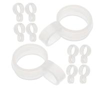 SWETRACE 20 Ganci Antivento in Plastica per Appendini Fibbia Antiscivolo, Accessori per Grucce Resistenti, per Uso Interno ed Esterno, Fissaggio Sicuro per Porta Vestiti