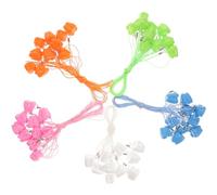 SWETRACE 50 Pezzi Scatola Porta Denti da Latte in Plastica Colorata, Contenitore per Denti Decidui, Custodia Organizzatore di Ricordi per Ragazzo Ragazza, Superficie Liscia e Design Unico