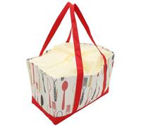 SWETRACE Borsa Termica Borsa da Spesa da 30l Oxford Isolamento e Resistenza All'abrasione Beige per Picnic e Supermercato