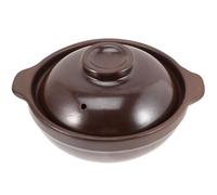 SWETRACE Casseruola in Ceramica Coperchio Piccolo, Pentola Multifunzionale in Terracotta Resistente al Calore per Stufati e Spaghetti di Riso, Utensile da Cucina per Uso Domestico