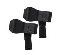 SWETRACE Clip per Microfono 2 Pezzi in Plastica Resistente, Supporto Portatile Compatto per Microfoni Wireless e Microfoni da Casa, Regolabile per Registrazioni Ravvicinate