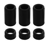 SWETRACE Manicotti Protettivi per Flauto 3 Set in Plastica Nera Coperture per Interfaccia Flauto Accessori per Musicisti Strumenti a Fiato da Esterno