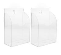 SWETRACE Porta Paletta per Macchina del Ghiaccio 2 Pezzi, Supporto Trasparente in Acrilico per Utensili da Cucina, Organizer Compatto per Riporre Spatole e Cucchiai, Facile Installazione,