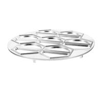 SWETRACE Stampo per Pelmeni da Cucina, Ravioli Maker in Lega di Alluminio, 14 Fori, Comodo e Facile da Lavare, per Ravioli e Won Ton