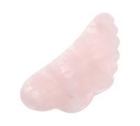 SWETRACE Strumento Gua Sha in Cristallo Rosa a Forma di Ala Tavola Raschiante per Massaggio Terapeutico del Viso e Collo Forniture di Cristalli Naturali per Cura della Pelle