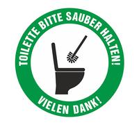 SWEYTEC Adesivo - Si prega di mantenere pulito il bagno