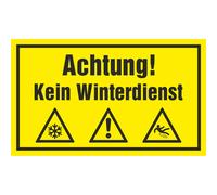 SWEYTEC Cartello - Attenzione! Vietato il servizio invernale