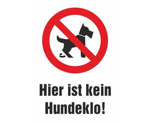 SWEYTEC Cartello di divieto - Qui non è consentito l'accesso ai bagni per cani!