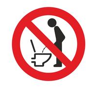 SWEYTEC Cartello di divieto - Si prega di sedersi