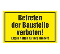 SWEYTEC Cartello informativo - Vietato l'ingresso nel cantiere!