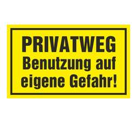 SWEYTEC Cartello - STRADA PRIVATA Da usare a proprio rischio e pericolo!