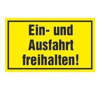 SWEYTEC Cartello - Tenere liberi l'ingresso e l'uscita!