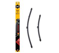 SWF Connect 2x Spazzole Tergicristallo K33 - Anteriore - 650 mm / 450 mm | Kit di 2 Spazzole Flat Blade, Prodotto in Germania, 507870