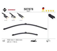 SWF Connect 2x Spazzole Tergicristallo K41 - Anteriore - 700 mm / 400 mm | Kit di 2 Spazzole Flat Blade, Prodotto in Germania, 507878